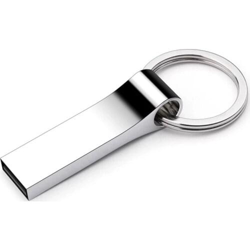Metal usb flash drive 64GB 32GB 16GB 8GB 128GB pendrive metal silver u disk memoria cel usb stick gift thumb drive