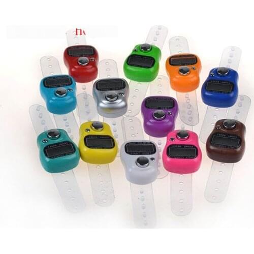Mini Row Finger Counter Finger Counter Stitch Marker LCD Electronic Digital Tally Counter For Sewing Knitting Weave Tool New