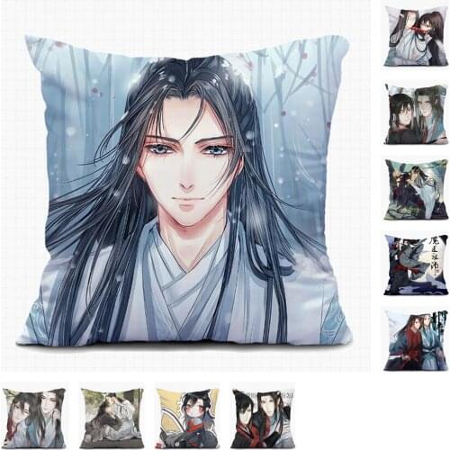 Modaozushi Anime Handsome Man Home Textile Christmas Pillow Case Custom Decorative Cushion Covers Sofa Pillowcase Houseware Room