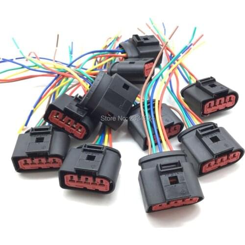 New PBT MAF Mass Air Flow Sensor 5 Pin Connector Plug 1J0973775A 1J0 973 775A for VW Golf 1999 2000 2001