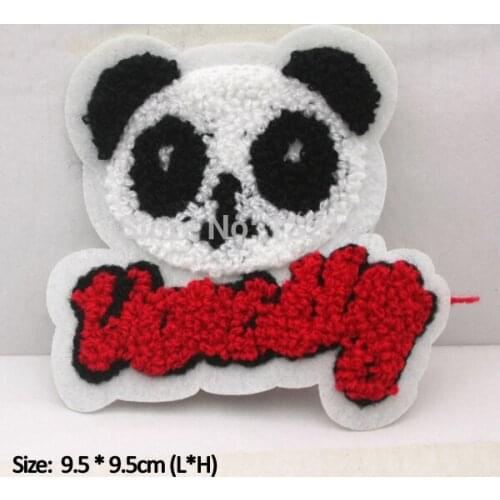 Wholesale fashion towel patch sew on embroidery label DIY patches for sweater jacket sportwear LB-041