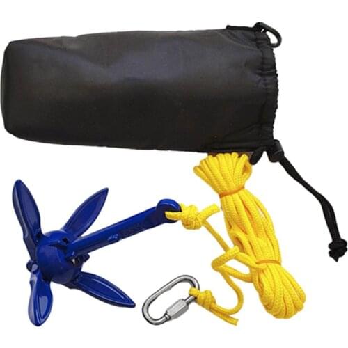 1Set Complete Kayaking/paddle Board Anchoring Kit Kayak Anchor Kayak Canoe Motorboat SUP Paddle Board Boat Anchor Dropshipping