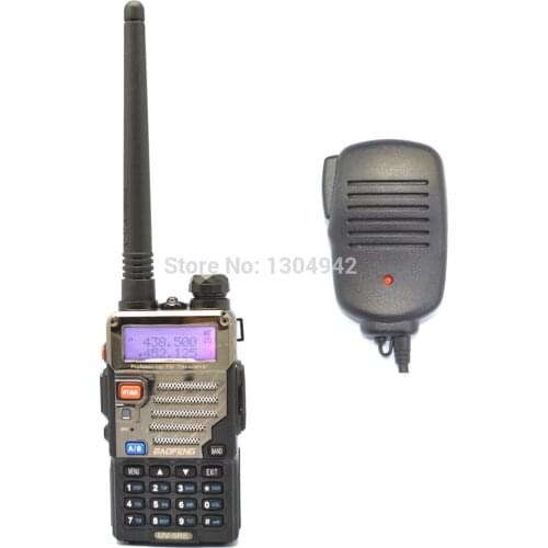 BAOFENG UV-5RE Walkie Talkie VHF/UHF Dual Band Ham Handy Hunting Radio Receiver With Headfone + Speaker Mic