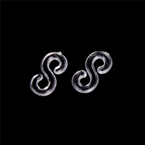 200PCS(10bags) Transparent S Clips For Loom Rubber Bands DIY Bracelet Loom Bands Accessories Diy S Clips Diy Loom Bands