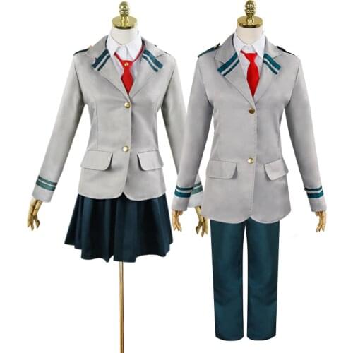 Adult School Uniform My Hero Academia Midoriya Izuku Bakugou Katsuki OCHACO URARAKA Cosplay Anime Boku No Hero Academia C95311AD