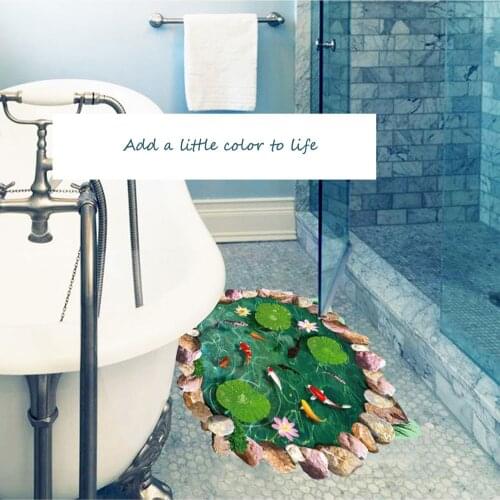 Three-dimensional fishponds stickers home interior design Creative decorative wallpaper wallpaper PVC stickers