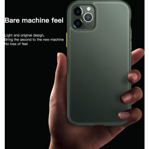 Ultra-thin Matte PC Phone Case For iPhone 11 Pro Max SE XSmax XR XS X 8 7 6s 6 Plus Silicone Shockproof Transparent Cover Coque