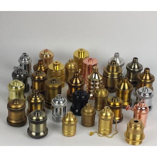 Vintage Edison Lamp Base Pendant light E27 Screw Bulb base Aluminum Light Socket Industrial Retro Fittings lamp holder Fixture