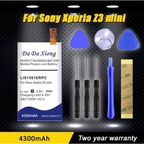 High quality 3900mAh LIS1561ERPC Li-ion Phone Battery for Sony Xperia Z3 mini Compact M55W D5833 SO-02G battery