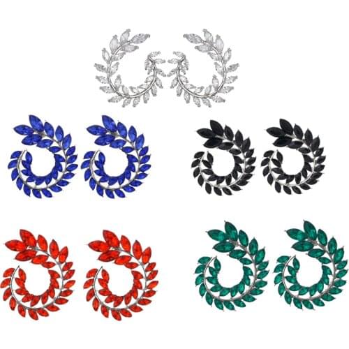 XIYANIKE 2019 Hot Sale High Quality Individual Hollow Full Crystal Geometry Helix Type Drop Earring For Women Fashion Jewelry