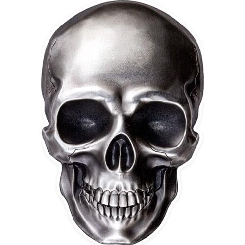 Bright Skull Personality Colorful Car Stickers Funny Styling Waterproof Sunscreen Decal,14cm*9.5cm