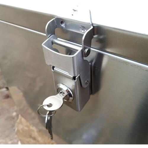 Stainless Steel Lock Side Box Tool Case Bag Part Hardware Motorcycle Aluminum Alloy Toolcase Trunk Fixed Buckle DIY Handmade