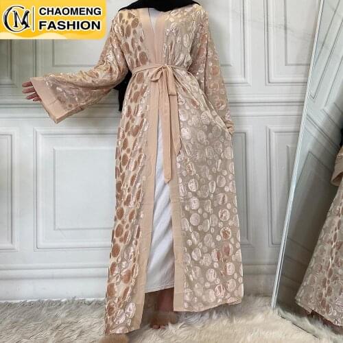 Dubai Abaya High Quality Velvet Pattern Beautiful Modest Robe Muslim Women Caftan Kaftan Turkey Islamic Clothing Ramadan Kimono