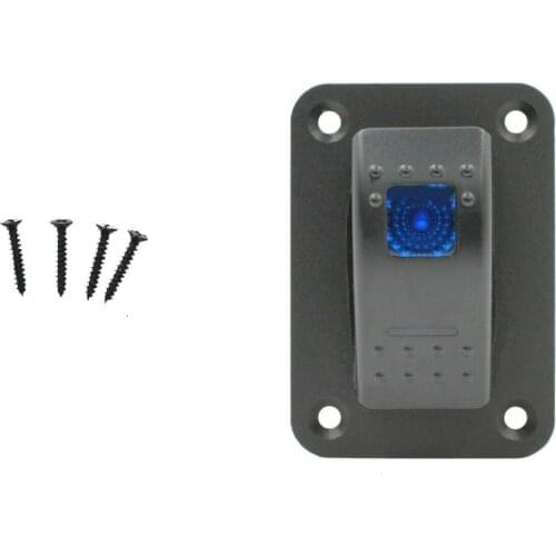 1 Gang Rocker Switch Panel Car MARINE ROCKER SWITCH PANEL DC 12V 24V Toggle SWITCH 5 Pins ON-OFF Switch Boat Caravan Marine