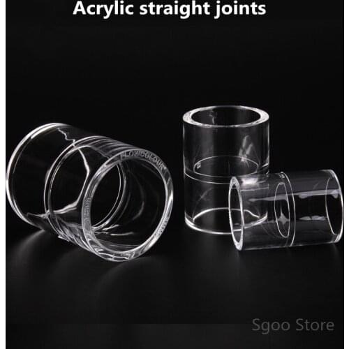 2~20Pcs Acrylic Straight Joints Fish Tank Aquarium Transparent Plexiglass PMMA Water Tank Garden Irrigation Accessories