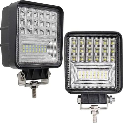 4inch 4'' Light Bar/Work Light 126W Led Work Lights for Off-road Tractors SUV Trucks Spot Flood LED Light Bar Fog Lamp 12V 24V