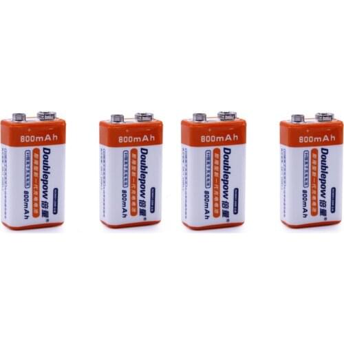 4pcs/lot Hot-selling 800mAh lithium ion 9V rechargeable battery can be used for smoke detector burglar alarm