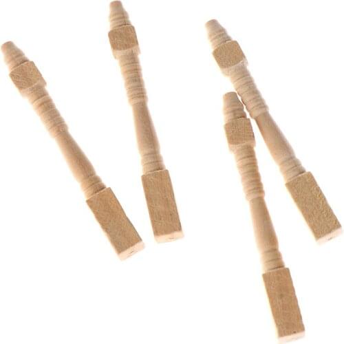 4pcs/lot DIY Wooden Chair Table Leg Accessories 1:12 Doll House Miniature Furniture Toys