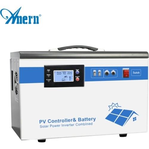Anern 220V 1000W Solar Generator Portable AC Output Power Station Home Emergency 1200WH Large Capacity Battery Supply Generator