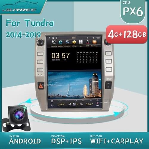 Touch Vertical Screen PX6 Android 2 din Car Radio For Toyota Tundra 2014-2019 Car Multimedia Player Autoradio Gps Navigation