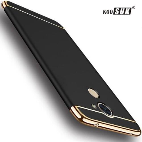 Huawei honor 6c pro 5.2inch phone case for huawei honor v9 play back cover fashion gold plated Stitching shell protective case