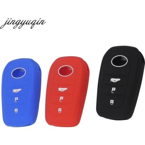 Jingyuqin 3 buttons Car Key Case For Toyota Highlander Land Cruiser Riez RAV4 Camry Prado Auto Key Cover Scratches Protector