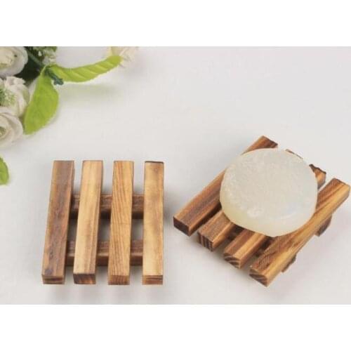 Wood Wooden Soap Dish Storage Tray Holder Bath Shower Plate Bathroom NEW Worldwide Store