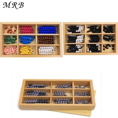 Wooden Toys Montessori Educational Wooden Toy Checker Board Beads Math Toys Early Childhood Preschool Training Learning