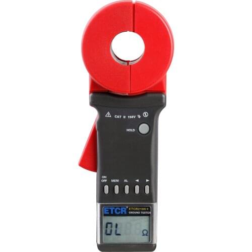 ETCR2100+ Digital Clamp On Ground Earth Resistance Tester Meter y6