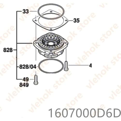 Bearing Flange for BOSCH GWS18V-115C AG60-125 GWS14-125CIT GWS14-125INOX GWS14-125INOX AG60-125PD GWS17-150CI 1607000D6D