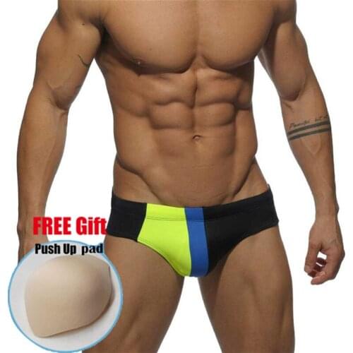 Hot Sale !2018 New Swimwear Men low Waist Sexy Mens Swim Briefs Waterproof Mens swimming trunks Beach Shorts Swimsuit Men Gay