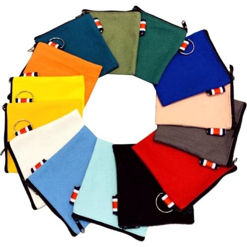 Canvas coin purse jewelry bag earphone bag household cotton linen sanitary napkin bag credit card holder cosmetic storage bag