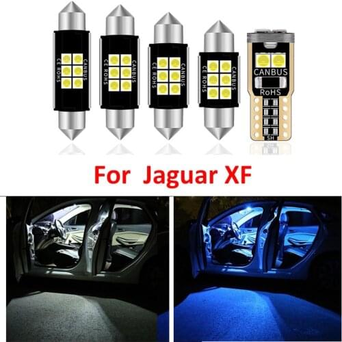 13pcs White Canbus LED Light Bulbs Interior Package Kit For Jaguar XF 2009 2010 2011-2015 Map Dome Trunk License Plate Lamp