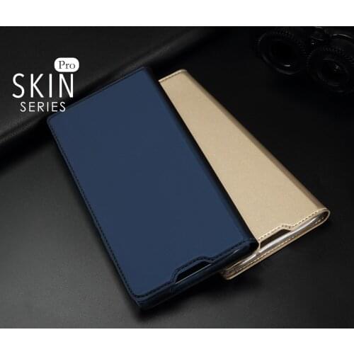 For Samsung Galaxy S10 Plus DUX DUCIS Skin Pro Series Leather Wallet Flip Case Full Protection Steady Stand Magnetic Closure