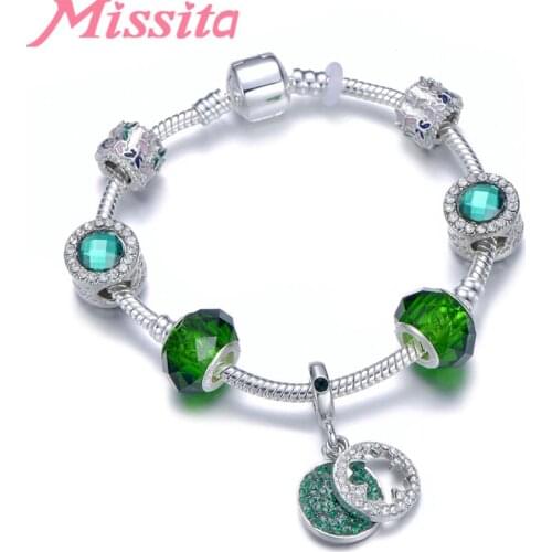 MISSITA Flower & Butterfly series Bracelet Bangle for Women Jewelry Clover Pattren Pendant Brand Anniversary Gift Hot Sale