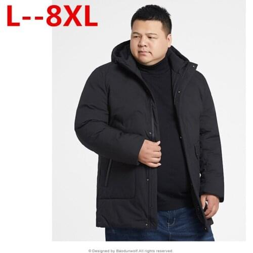 PLus 10XL 8XL 6XL 5XL Winter Jacket Men Thick Hooded Fur Collar Parka Men Coats Casual Padded Mens Jackets Male Clothing