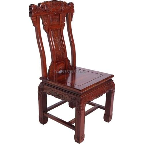 Mahogany Dining Chair Sour Wood Back Chair Chinese Dining Chair Solid Wood Antique Furniture Mahogany Chair Tea Table Chair Offi