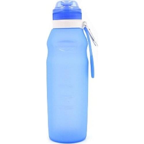 Outdoor Camping Hiking Cup Food Grade Foldable Water Bottles FDA Folding Cup Cycling Silicone Collapsible Travel Drinkware