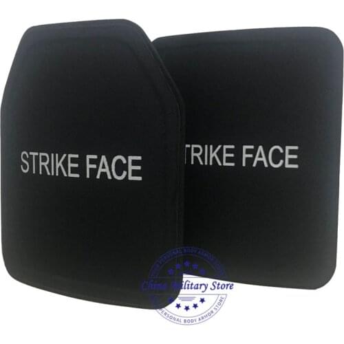 2pcs/lot 25*30cm NIJ IIIA Bulletproof Plate Against 9mm Bullets Ballistic PE Armor Plate For Military Bulletproof Vest