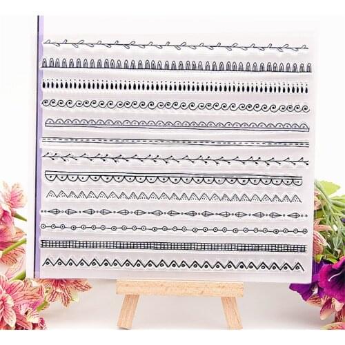 14x16cm The Fine lace Transparent Clear Stamps Silicone Seals Roller Stamp DIY scrapbooking photo album/Card Making