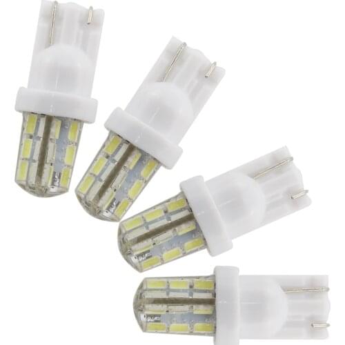 T10 Silicone 3W High Power 24smd3014 Side Lamp Instrument Lamp License Plate Lamp Compartment Lamp Car Accessories Car Led Light