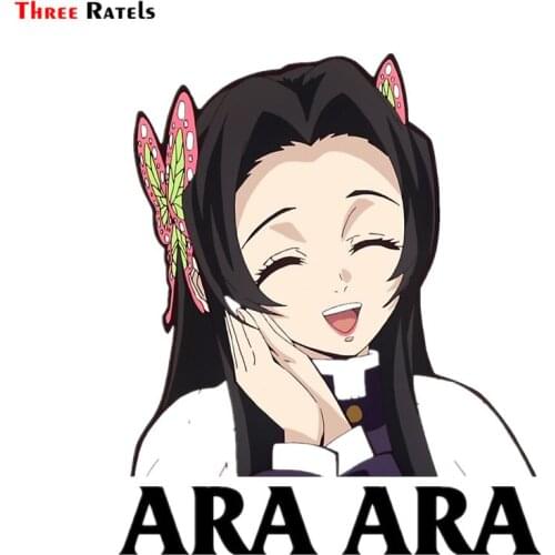 Three Ratels FC338 Demon SlayerKimetsu No Yaiba Cute Cartoon 3D Stickers For Car Macbook Anime Decal