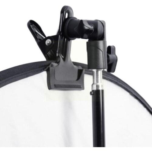 315g Reflector Clamp Clip Holder Light Stand Attachment For Photo A0K2 Adapter 1/4" 3/8" Screw Swivel to Mount Studio Refle V8H0