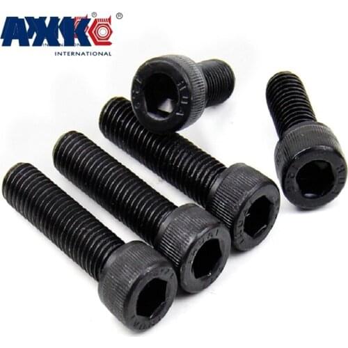 0# #0-80 OD 1/4 5/16 3/8 Inch Long 12.9 Grade UNF US Standard Fine Thread Carbon Steel Cap Allen Head Hex Hexagon Socket Screw