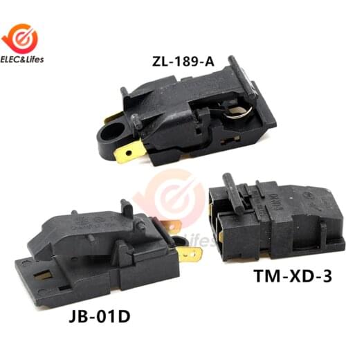 2Pcs TM-XD-3 JB-01D 100-240V 10A 13A Genuine Boiler Electric Kettle Thermostat Steam Switch ZL-189-A 250V/13A 3.3X2.2 4.3X2.2CM