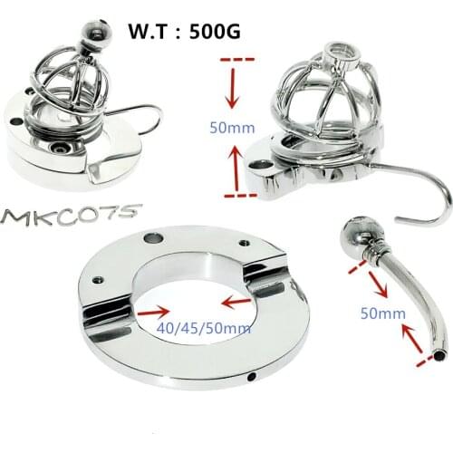 2-IN-1 BALL STRETCHER COCK CAGE CB6000 COCK ring short cock Cage metal Chastity Belt bdsm Fetish Hot sex toys 2019