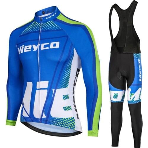 2020 Mieyco Cycling Jersey Bike Clothes Long Sleeve Shirt Bib Pants Set Men Cycling Clothing mtb Maillot Ropa Ciclismo Hombre
