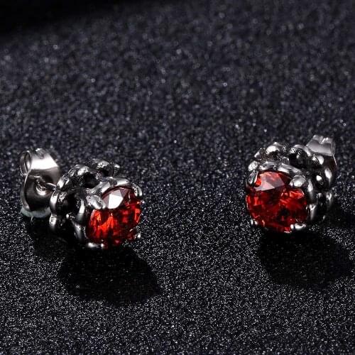 2021 New Stainless Steel Flower Shape Zircon Stud Earrings for Women Gift Geometric Ladies Wedding Jewelry BB0793
