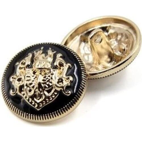 6PCS British Style Clothes Buttons Sewing Metal Men Women Overcoat Exquisite Suit Antique Ornament Needlework Scrapbooking Diy