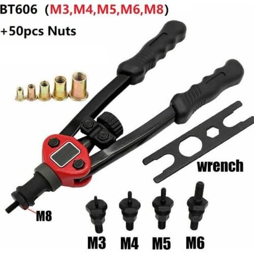 70pcs Nuts Riveting Tool Nut / Riveter Blind Hand Heavy M3 M4 M5 M6 M8 M10